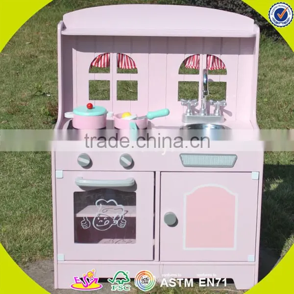 Wholesale Kids Wooden Miniature Toy Kitchen Play Set W10C114 photo-4
