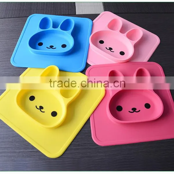 2017 Hot Selling Top Quality 100% Pure Food Grade Silicone Baby Placemat Suction Table For Kids photo-4