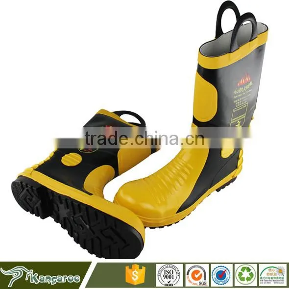 New Model Security Firefighter Safety Steel Toe Men Boots Shoes KMB02X photo-4