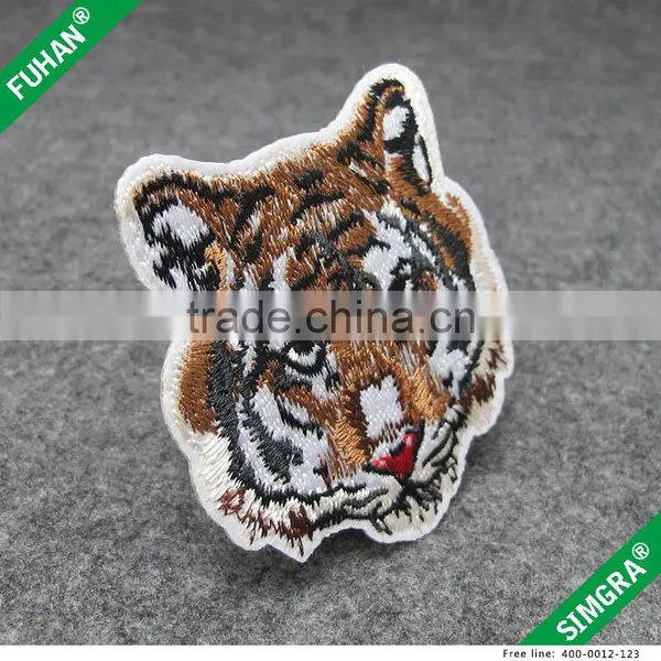 Custom Make Colorful Tiger Face Badge photo-2
