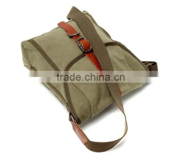 Vintage Casual Cotton Canvas Shoulder Bag,Haversack for Unisex photo-5