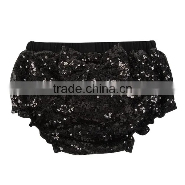 Adorable Baby Diaper, Double Sequin Baby Bloomers, Wholesale Baby Ruffle Bloomers photo-5