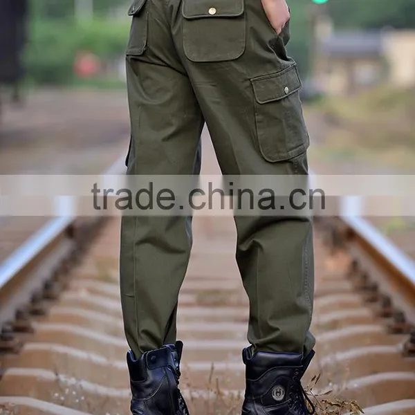 Juqian Workwerar Stylish Casual Quality Quick Drying Green Multi-pockets Work Pants Mens With Knee Pad photo-6