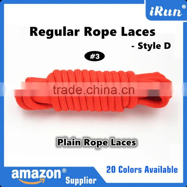 Light Gray Youth Candy Color Rope Laces Polyester Rope Lace - Yeezy Rope Laces Plain Rope Laces - 20 Colors Available photo-2