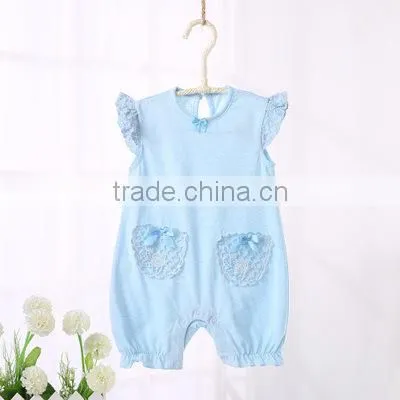 Summer Baby Clothes Romper Natural Colored Cotton Sleeveless Newborn Short Climbing Jumpsuit Clothes photo-3