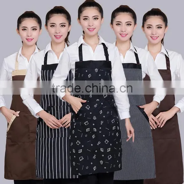 Wholesale Shopping Guide Advertising Promotions Polyester-cotton Aprons Custom Catering Fast Food Restaurant Work Aprons Hanging photo-3