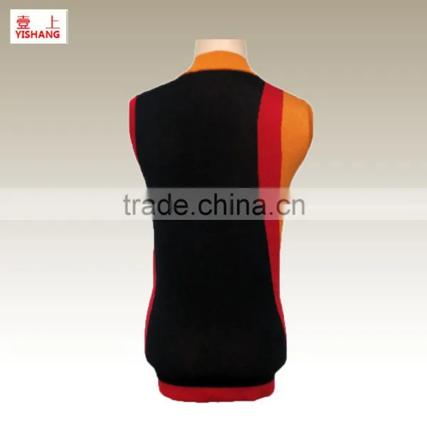 Jacquard Sweater 80%Viscose 20%Polyester Fashion Women Short Sleeve Sweater in the Autumn photo-2
