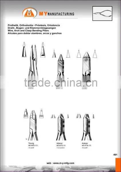 Wire ,arch and Clasp Bending Pliers photo-2