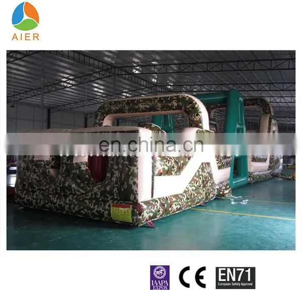 Commericial Giant and Cheap Inflatable Long Obstacle With Water Slide for Sale for Adult photo-5