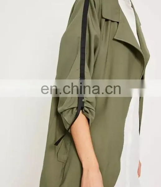Latest Fashion Army Green Parka Overcoats Woman Parka photo-4