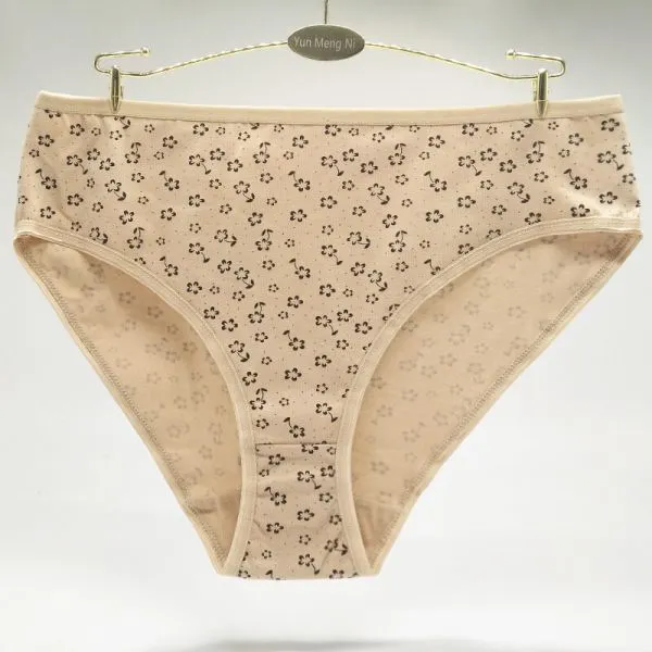 Pretty Flower Printed Grils Briefs Big Size XXL/XXXL/XXXXL Lady Panties Sexy Girls Preteen Underwear photo-3