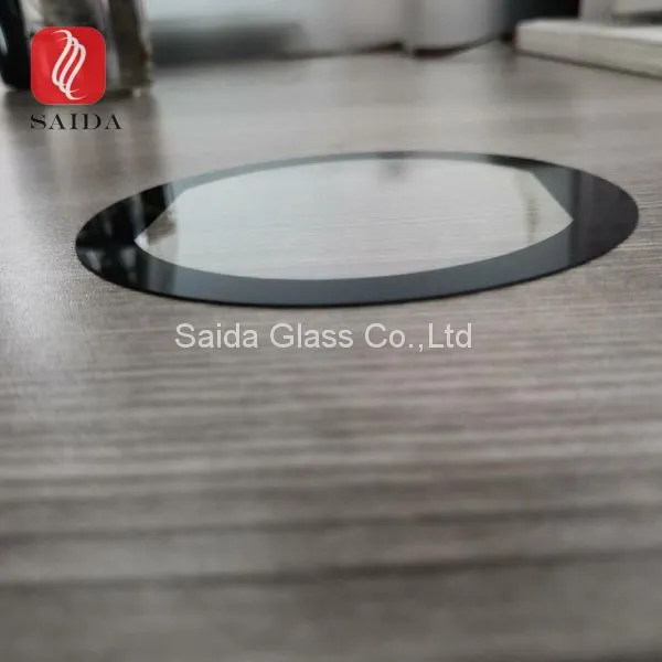 High Quality Round 0.55mm Tempered Glass With Silk Screen Printed for TFT LCD Display Panel photo-4