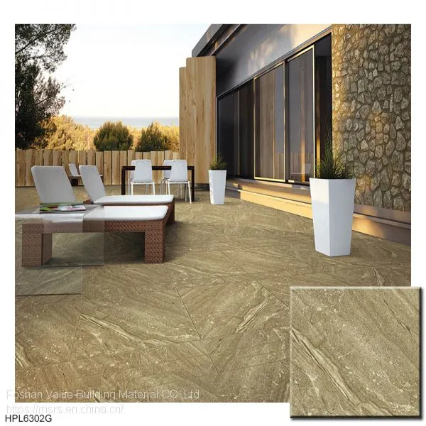 600x600mm Rustic Matt Finishing Bathroom Brown Designer Floor Ceramic Tiles Price photo-4