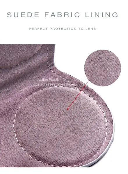 Crush-resistant Portable Eyeglass Pouch; Lovely Protective Case for Sunglasses Clips photo-4