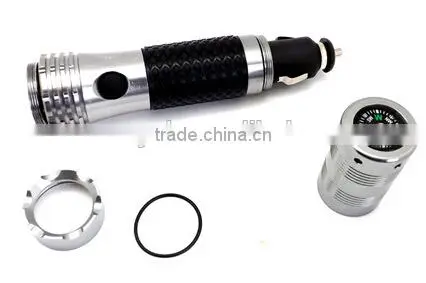 Car LED Rechargeable Flashlight With Compass photo-3