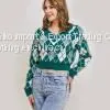 ZXX-21036 Ladies Sweater Pullovers Crop Top