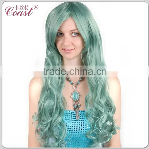 Cheap Beauty Japanese Hot Orange Curly Synthetic Cosplay Wig photo-5