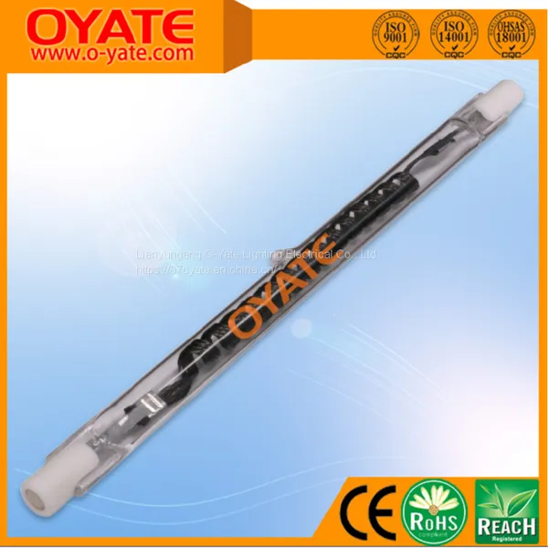 Carbon Fiber Infrared Heat Lamp OYATE Infrared Heating Lamp for Industrial Heating White Infrared Single Tube Lamps photo-2
