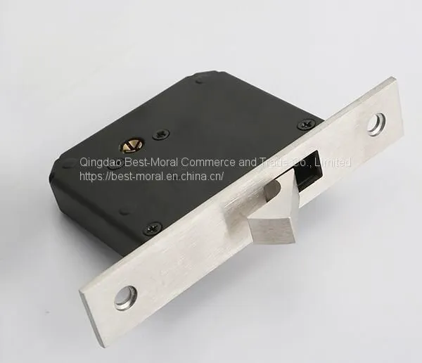 Single Brass Hook Latch Mortise Door Lock Backset 50mm photo-3