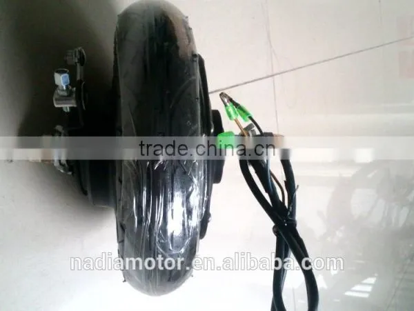 8 Inch Brushless Gearless Electric Scooter Motor Hub Motor Brushless Hub Motor Gearless Hub With Braking Device photo-4
