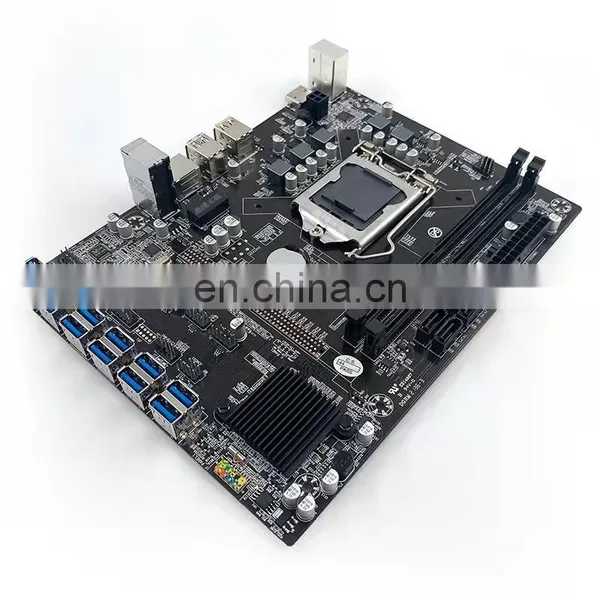 12 GPU Motherboard B250C USB3.0 to PCI-E 16X With 2 DDR4 DIMM Memory Slot LGA 1151 B250 Mainboard photo-2