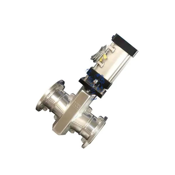 Factory Supply New Design Pneumatic Pinch Valve Durable Flange Aluminum Alloy Pinch Valve Customized photo-3