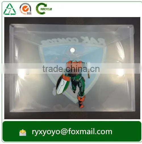 Cheap Price pp Plastic Office Doucument Bag With Snap Button photo-2