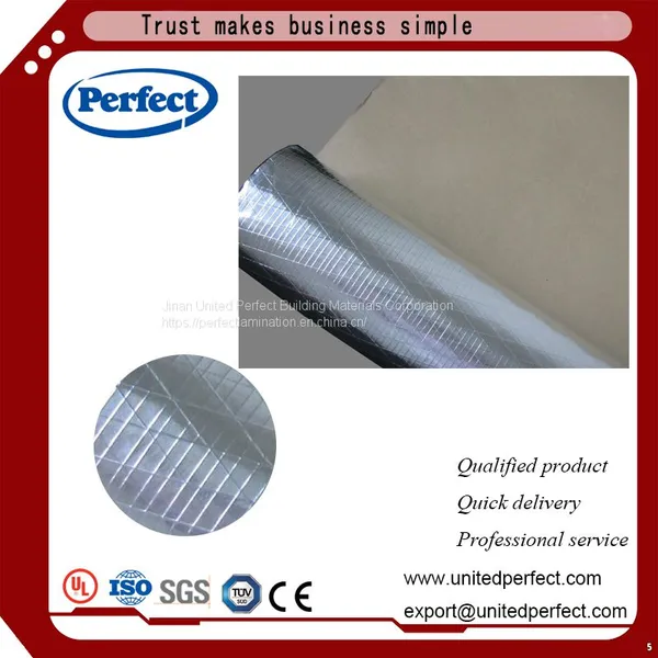 Reinforced Aluminum Foil With Fiberglass and Kraft Paper Backing
