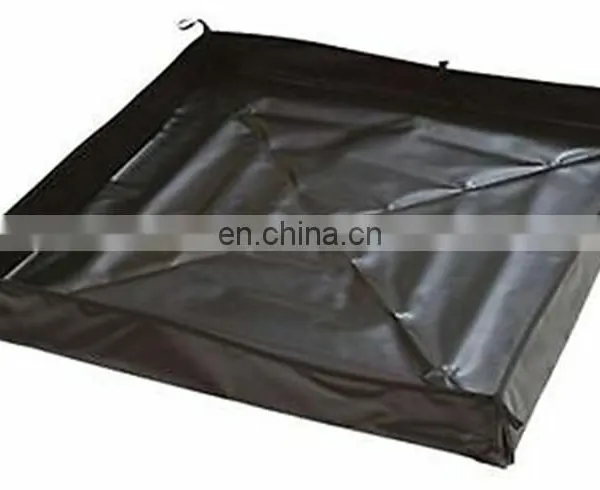 72 x 72 x 4 Portable PVC Tarpaulin Oil Spill Barriers Pallet Secondary Containment Berms photo-4