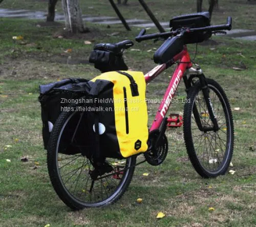 Factory Price Waterproof 600D Custom Bicycle Pannier Bike Side Bag photo-4
