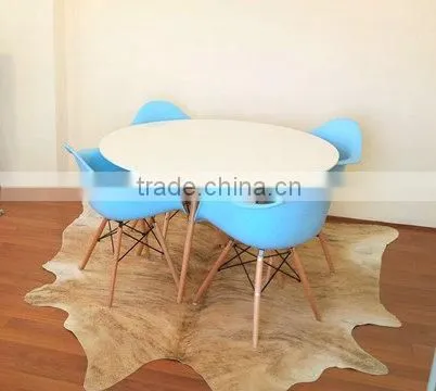 Glass or MDF Top With Wood Base Dining Table photo-3