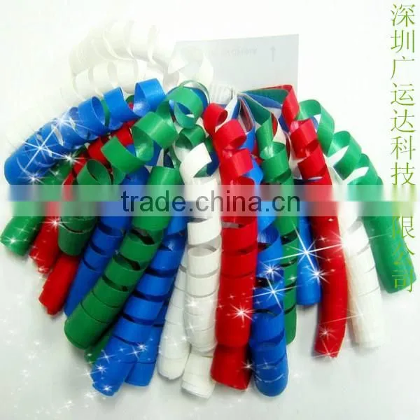 Wholesale High Quality Holiday Decoration Girls Curly Ribbon Bows IN Mixed Color With Clips photo-6