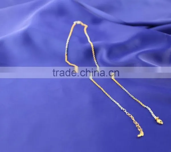 2015 Summer Popular Gold and Rhodium Plated Thin Chain Jewelry photo-2