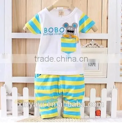 2015 Summer Shorts Leisure Suit Cute Baby Wear t Shirt and Pant China Supplier photo-3