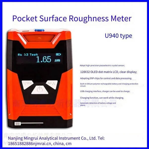 supply of surface roughness tester for machine parts, mingrui u940 model
