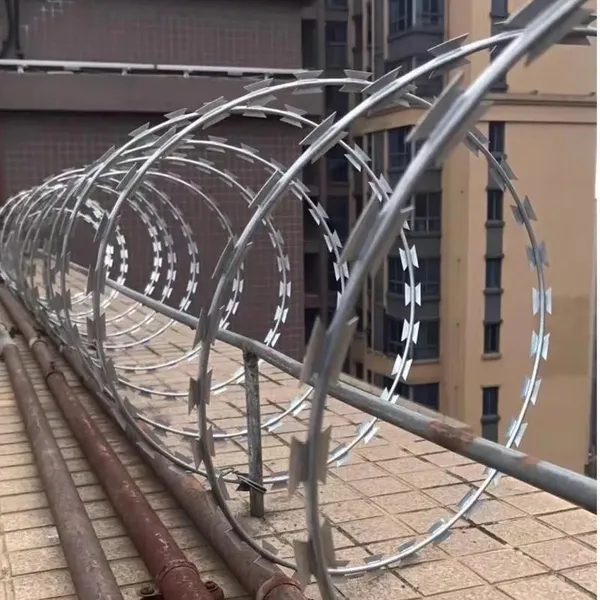 Galvanized Razor Barbed Wire With 500g Zinc Coating for Perimeter Security photo-4