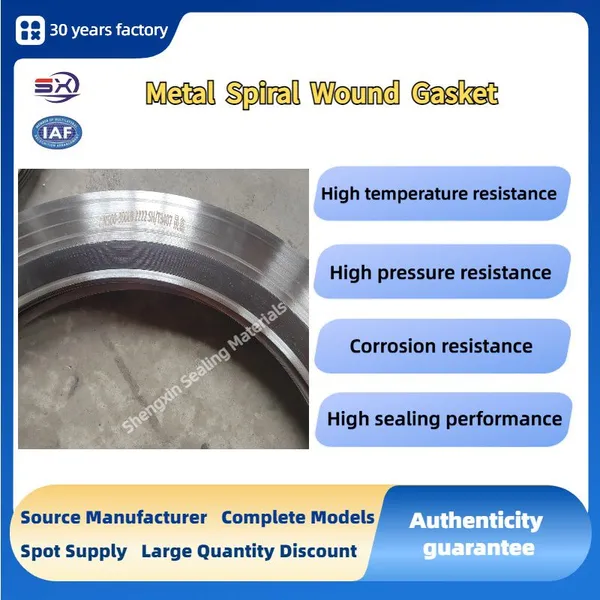 Spiral Wound Gasket With Inner/Outer Ring for Flanged Pipes: Chemical Resistant photo-5