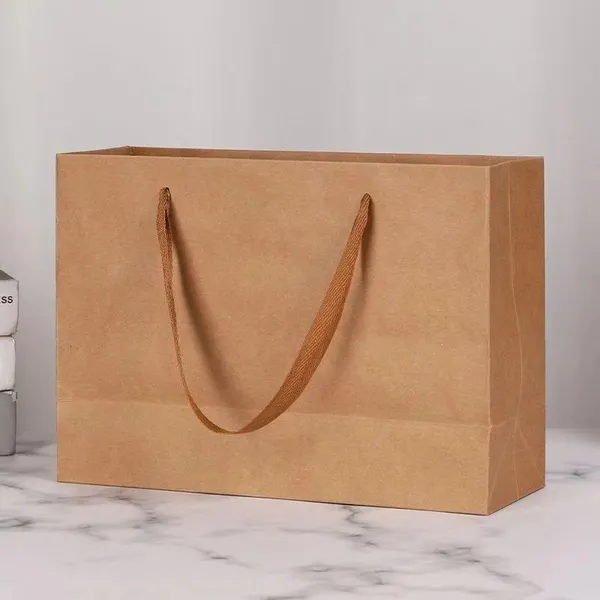Durable Paper Luxury Grey Gift Packaging Bag photo-2