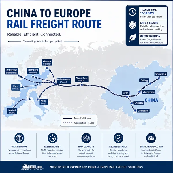 China to Europe Rail Freight Door-to-Door Shipping Service photo-5