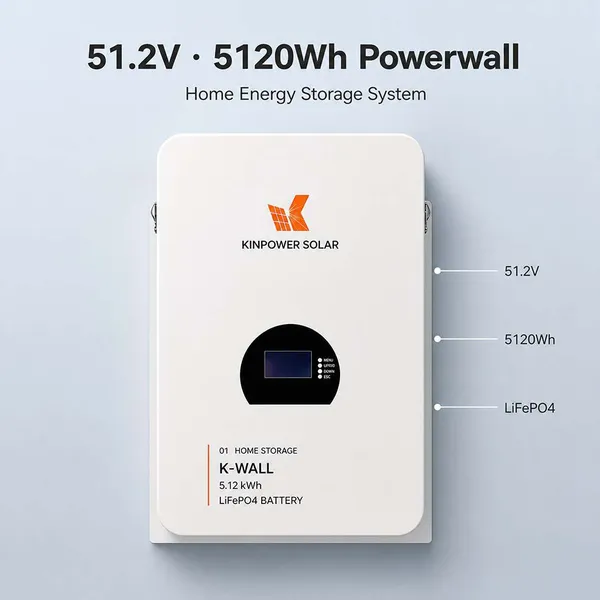 5kWh LiFePO4 Home Battery for Solar Self-Consumption and Daily Energy Storage