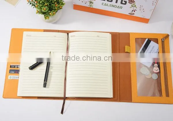 New Type Colorful A5 A6 PU Texture Notebook With Spring photo-3