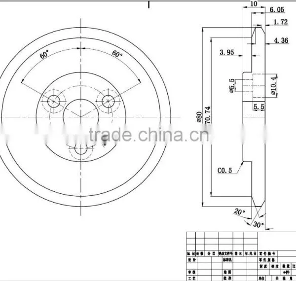Blade for aluminum alloy heat insulation profile production line opening machine