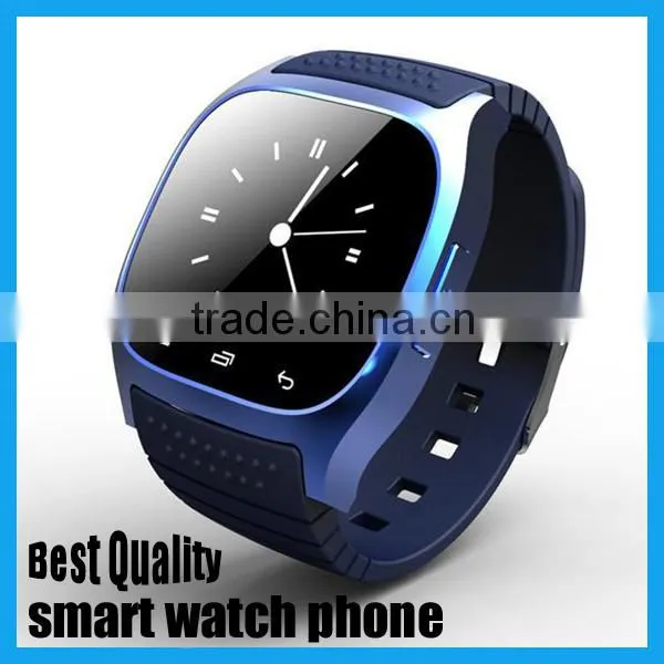 2016 Wholesale Golden Supplier in Cheap Touch Screen Watch Phone Smartwatch M26 photo-2