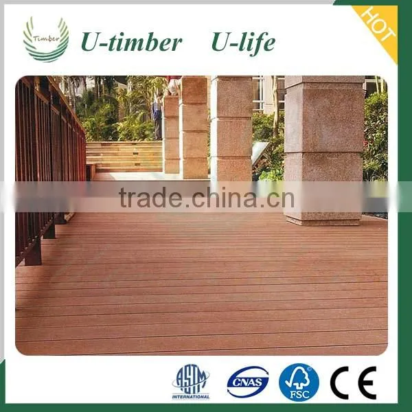 Cheap Exterior Wood Plastic Decking Composite Flooring Outside photo-4