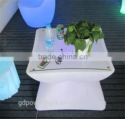 PE Plastic Bar Table With LED Light and Remote T003 photo-3