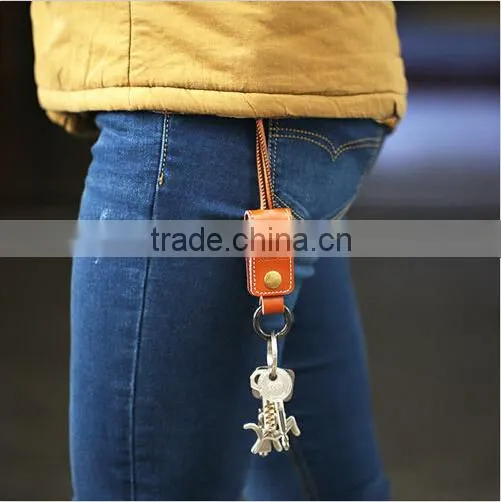Remax Leather USB Cable for Iphone IOS Mini Usb Cable Sync Charge Cable for Iphone 6 photo-5