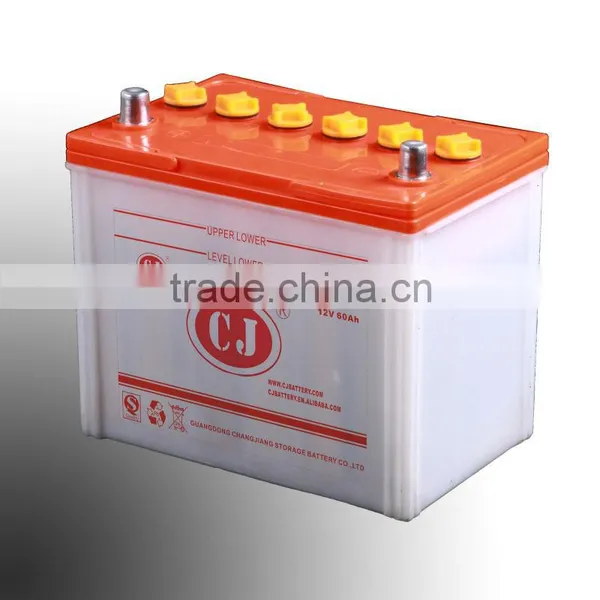 Professionally-Producing Lead Acid Dry Charged 12v60Ah Car Battery for Starting