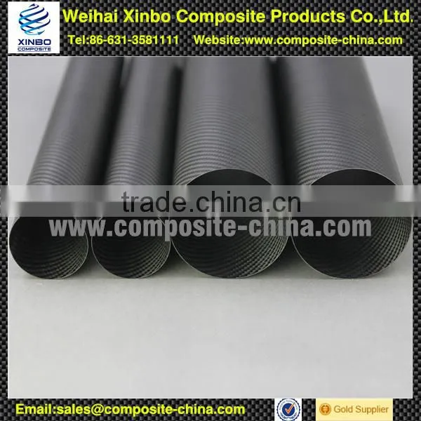 High Quality 3k Weave Large Diameter Carbon Fiber Tube photo-2