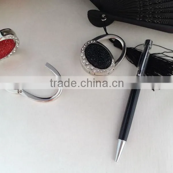 Metal Crystal Touch Ball Pen And Folding Women's Bag Decorative Gift,2015 Novelty Gift Sets photo-2