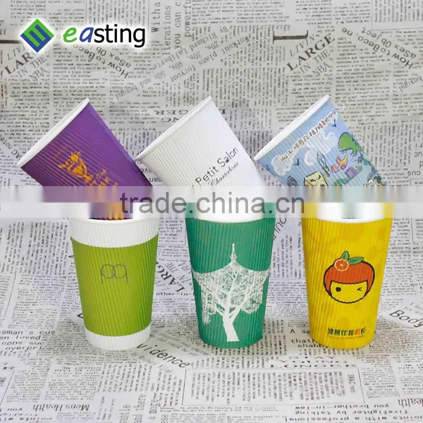 China Factory 16oz 8oz Rripple Wallpaper Cups With ps Lid photo-4